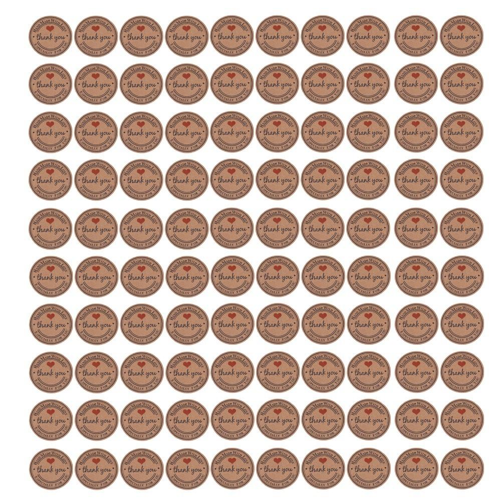 100pcs Round Shape Gift Tags With String Kraft Paper Tags Handmade Hang Label  Home Made Crafts