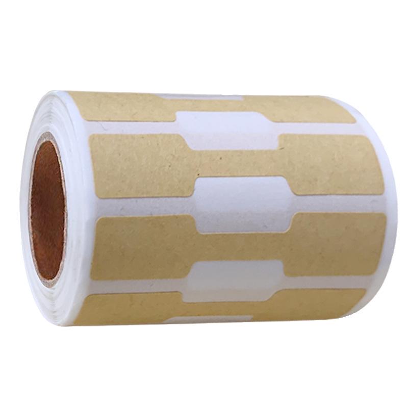 Natural Kraft Paper Handwritten Jewelry Price Stickers - Self-Adhesive Decorative Labels on Rolls