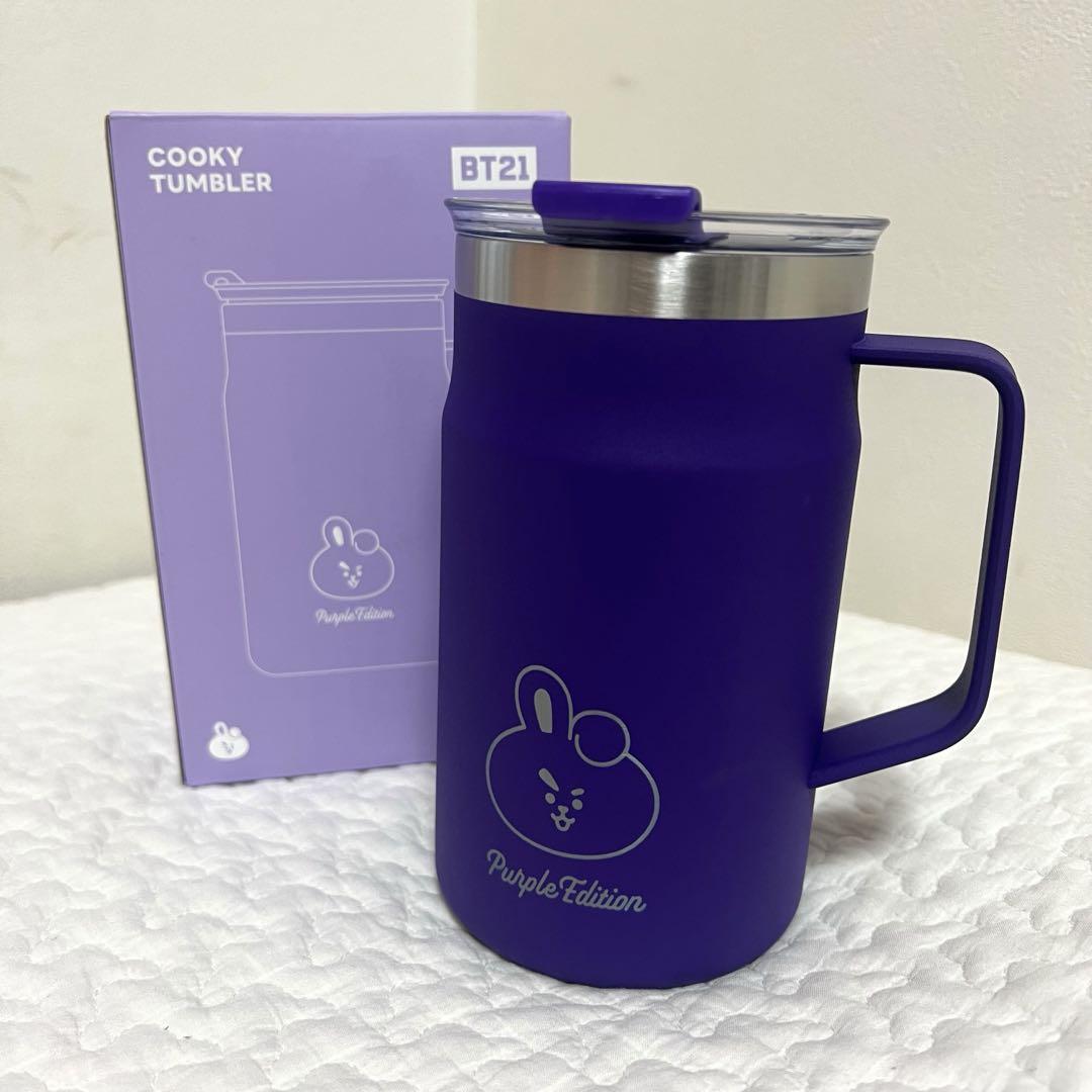 

[USED] Sold out!! BT21 Cookie Tumbler Purple Edition