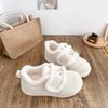 Süße flauschige Baumwollschuhe Herbst und Winter Plüsch warm ins Student bequem Brotbrettschuhe