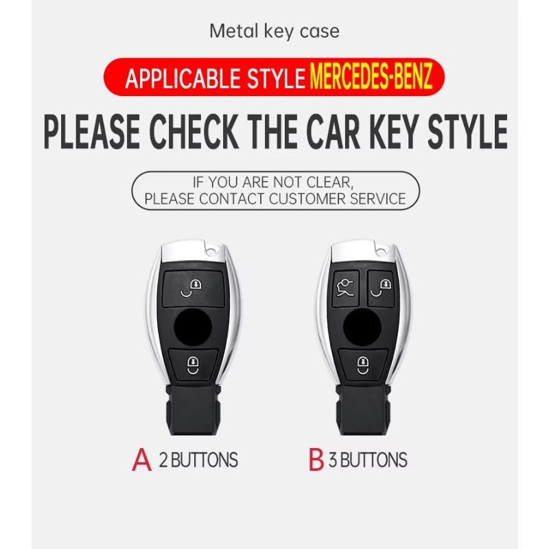Car Zinc Alloy Key Case Cover Shell Fob for Mercedes Benz A C E S Class W213 W222 W223 W205 W206 W212 W176 GLC CLE CLA AMG X167