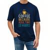 Unisexs Tshirt Breathable Unisex Oneck Tshirt Daily Wear Coffee Because Adulting Is Hard Comfort For Him Tee Shirt Essential Tee