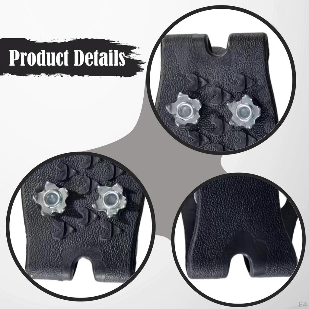 2 Stück 5 Schnee , Klettern Anti-Rutsch Spikes Grips Steigeisen, Kralle Outdoor Rutschfeste Überschuhe