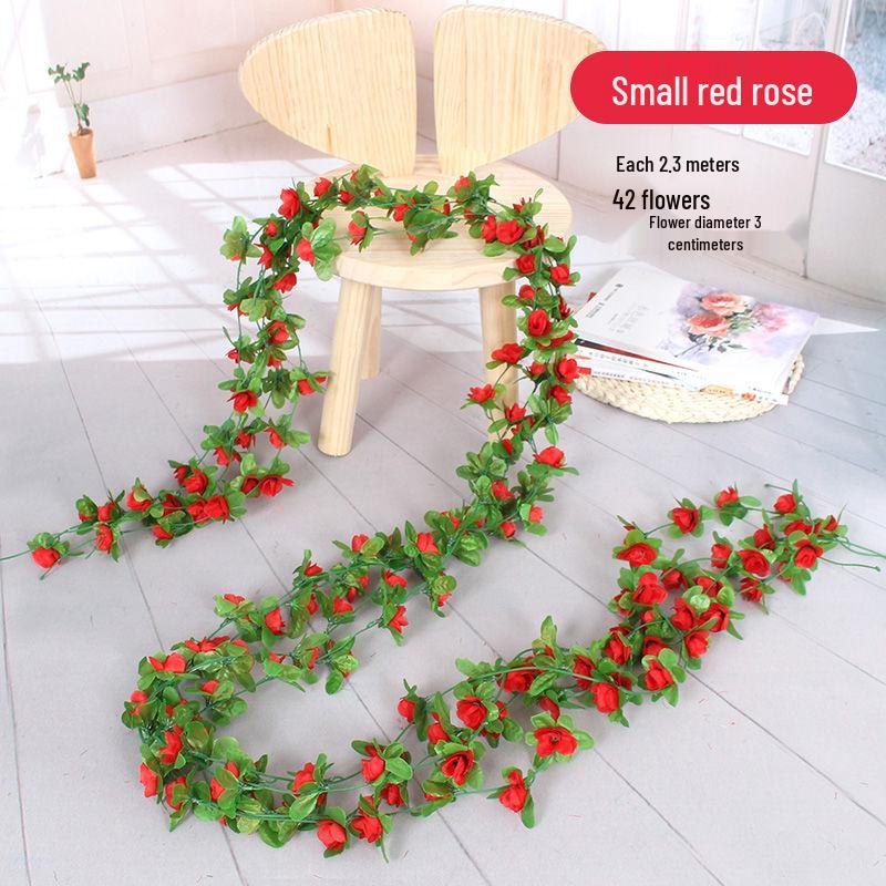 Искусственная роза-лиана для украшения балкона, лестницы и перил