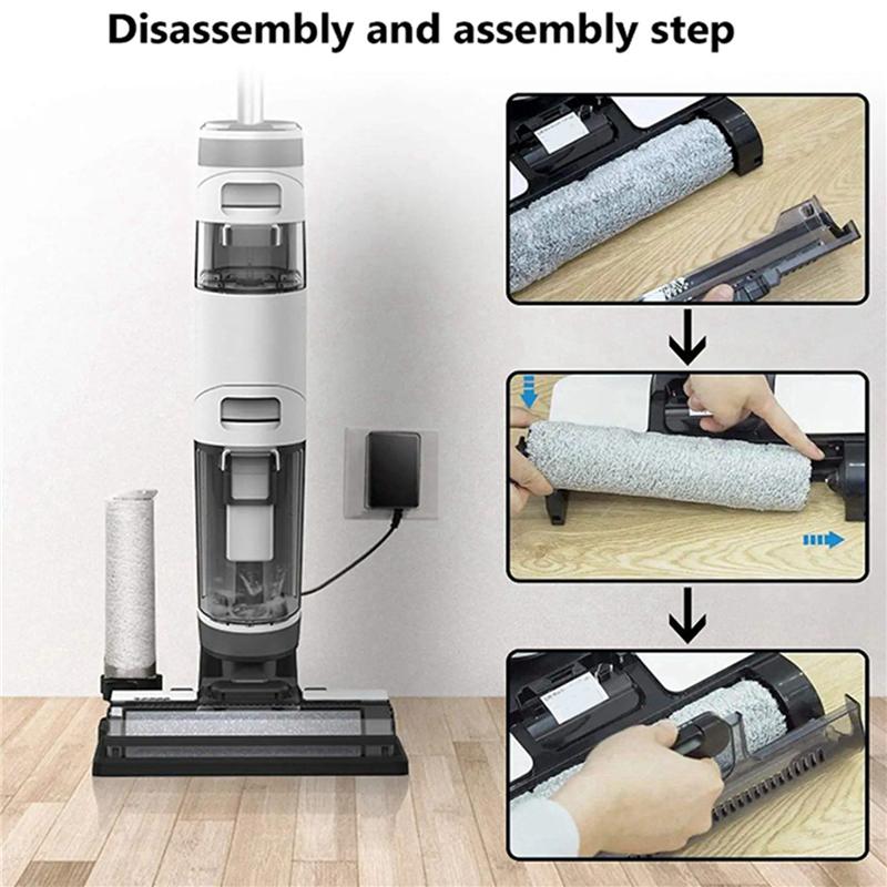 ABBY-4X For Dreame M13 Beta H12 Pro H12 PRO Plus Washing Floor Machine Vacuum Cleaner Accessories Roller Brush