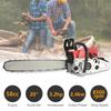 1 Set Gas Chain Saw High Power Multifunction 58 Cubic Centimeter Rust Resistant Wood Chainsaw for Wood Cutting