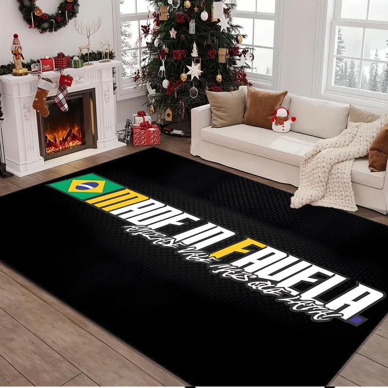 Brazil Rug Area rug for Livingroom, Bedroom, Palyroom, Chair Rug, Office Rug, Floor mat, Large Size Fan Christmas Birthday gift