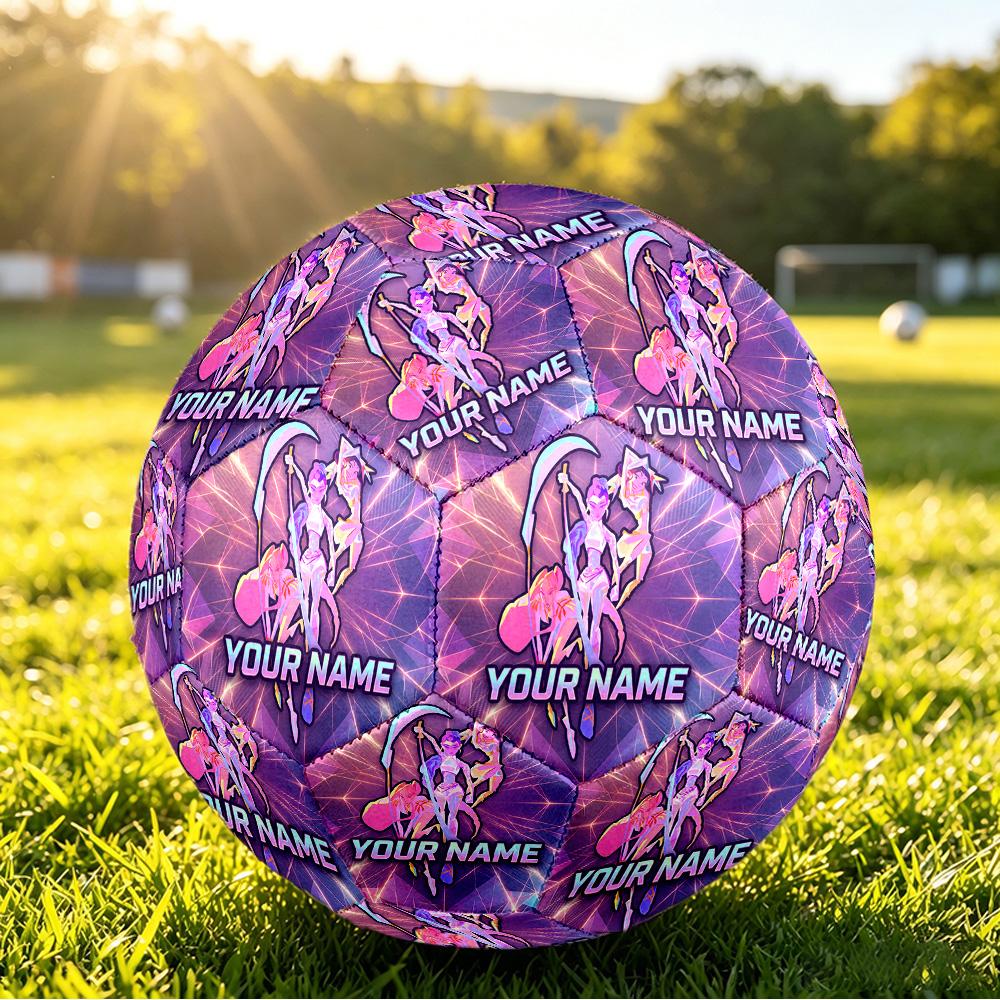 Personalized Size 5 Football Kpop Demon Hunters Pattern Outdoor Game Sports Ball Gift