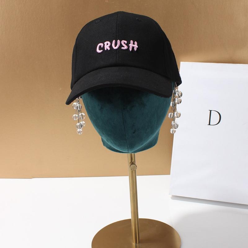 

Letter black Baseball Cap For Men Womne High Quality Soft Cotton Monogram-embellished Baseball Cap 55-60cm білий