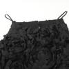Eimy Istoire 25AW Black 1125330632 Volume Flower Motif American Style One-Piece Dress S blackUsed