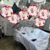Halloween Blood Handprint Paper Lantern Spooky Hanging Round Lantern for Parties Haunted Houses Home Decoration
