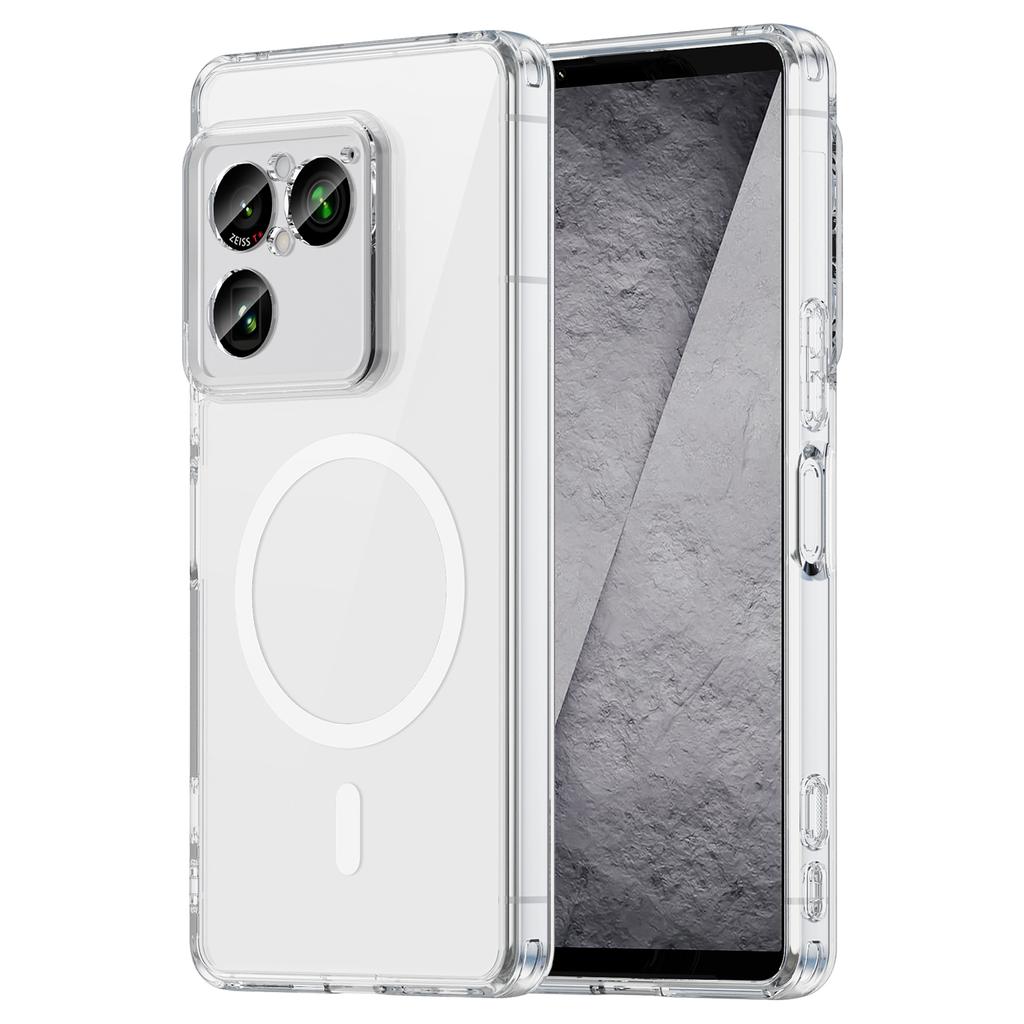 Pouzdro na telefon Sony Xperia 1 VIII, Průhledné magnetické nárazuvzdorné tenké krycí pouzdro pro Sony Xperia 1 VIII