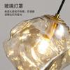 2026 Creative Bedroom Bedside Chandelier Ice Design Sense Restaurant Light Porch Lava Shape Fishing Line Chandelier Glass Hot