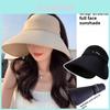 Sun Protection Cap For Women Large Brim Sun Hat With Adjustable Fit For Summer Outdoor Activities