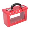 Lockout Tagout Group Lock Box Portable 12 Lock Safety Padlock Clear Acrylic Steel Plate