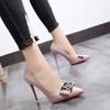 New Style Bow-knot Woman Pumps Stiletto Women Basic Pump Pointed Toe Classic Pumps Sexy High Heels Women Shoes Zapatos Mujer