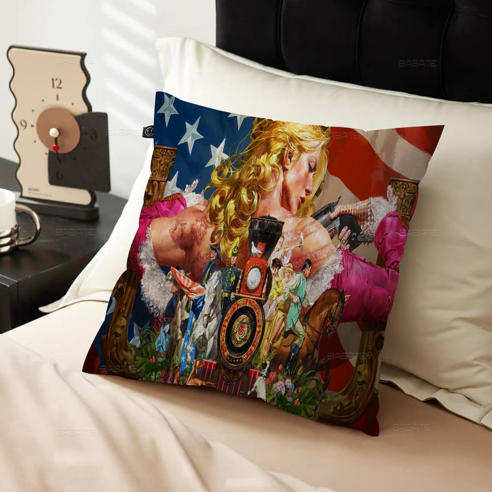 Anime JoJo Bizarre Adventure Retro Anime Cushion Cover Car Throw Pillow Case For Sofa Car Christmas Gift 40x40cm 45x45cm