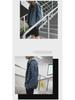 Men's Trendy Korean-Style Denim Hooded Jacket - Fake Two-Piece Autumn Top