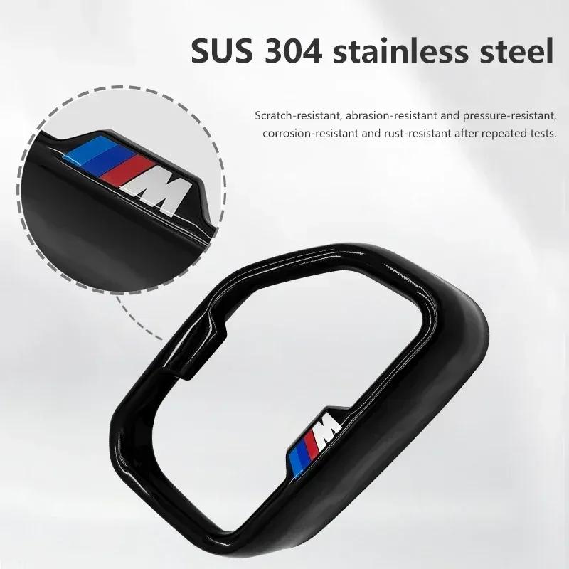 -Car Exhaust Muffler Pipe Cover Stainless Steel Tail Pipe Output Frame For BMW 5 Series G30 X3 X5 X7 G01 G02 G05 G07 G20 6GT G32