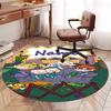 Custom Name Rugrats Printed Round Rug Carpet Chair Rug Area Rug Entryway Doormats,for Office Chair Living Room Bedroom Kitchen Room.