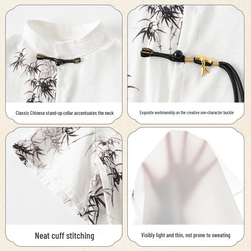 Rommon Boys' Traditional Hanfu Tang Suit Set