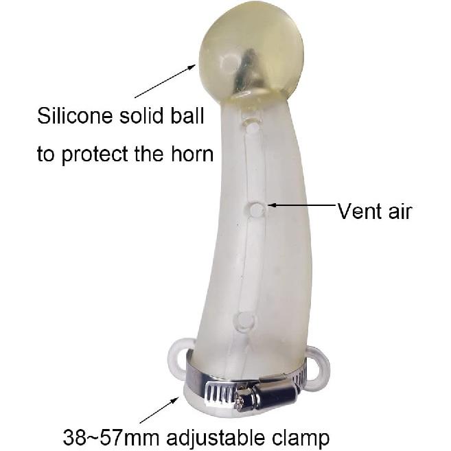 Small Size Silicone Goats Calf Cattle Bull Cow Horn Cover Anti-Fight Protective Cover Cow Horn Protector Round Cornered With