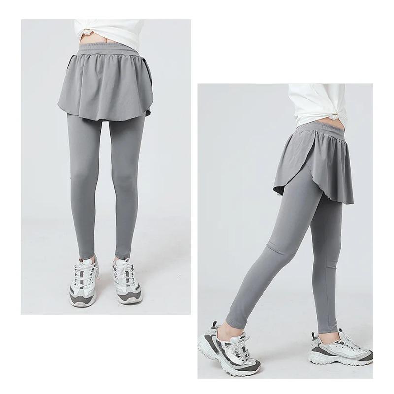 Panty's voor kinderen Sneldrogend Effen Anti-muggenbroek Meisjeslegging Casual Sport Culottes Tiener Kinderbroek 12 13 Jaar