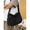 Plátěná crossbody taška Hobo s velkou kapacitou a 4 barvami - Odolná, nastavitelná, trendy taška přes rameno