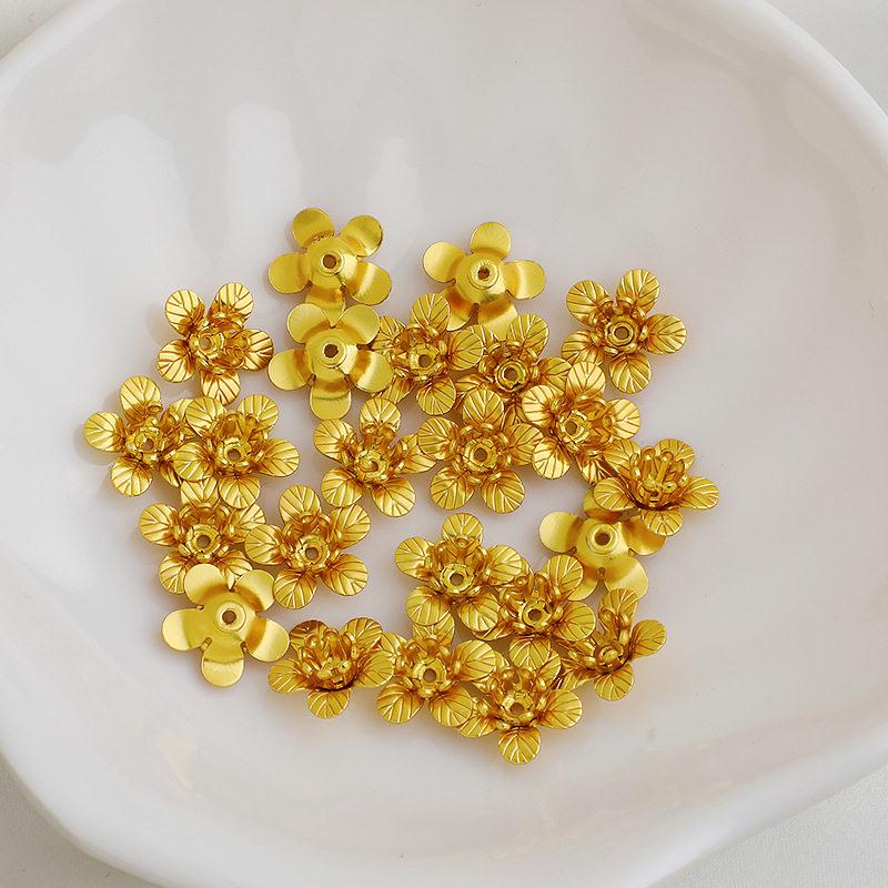 Vergoldete Lotusknospe Haarnadel - Antiker Stil Mehrschichtige Staubgefäße Blume Haaraccessoire