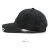 Women's solid-color, plain, washed, distressed, and ripped baseball cap, suitable for outdoor activities, providing sun protection and shade