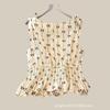 Womens Oversized Short Sleeve Blouse With Ruffled Neckline Drawstring Detail Plus Size 5XL-8XL Loose Fit Casual Top
