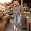Women's Loose Fit Hoodie with Pockets Casual Long Sleeve Pullover Sweatshirt for Everyday Wear