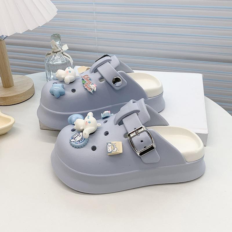 Adorable Cartoon Clog Shoes for Kids - New 2026 Closed-Toe Thick-Soled Slippers & Beach Sandals for Medium To Older Children