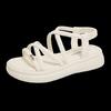 Roman sandals women's 2025 new summer wear fashion and high sense with skirt non-slip and not tired women's shoes