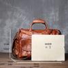 JLFGPJ Borsa a Mano Vintage Lucidatura a Mano Pura Pelle di Mucca Tinta Vegetale Borsa a Tracolla Casual da Uomo Vera Pelle Borsa per Computer