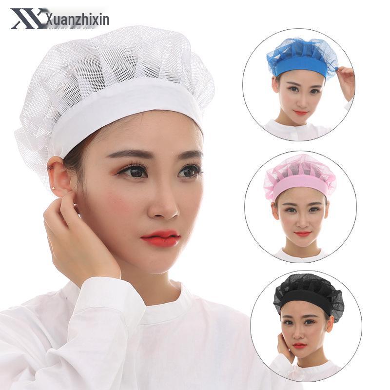 Xuanzhi Atmungsaktive Mesh-Kappe für Damen und Herren - Hygienische, Staubdichte Küchen- oder Werkstattmütze