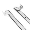 2pcs Thickened Cold Rolled Steel Keyboard Slide Rail Black/White Super Smooth Mute Ball Bearing Drawer Runners