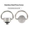 Stainless Steel Flats Head D Shafts 1/4inch Screw For Telescope Ball Head And Camera Lens Collar Mounting