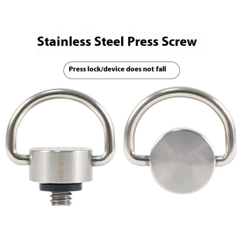 Stainless Steel Flats Head D Shafts 1/4inch Screw For Telescope Ball Head And Camera Lens Collar Mounting