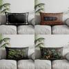 Heimdeko Gotisches Verziertes Muster Kissenbezug Geeignet für Sofa Schlafzimmer Auto Kissenbezug Kissen Rechteckiges Rückenkissen