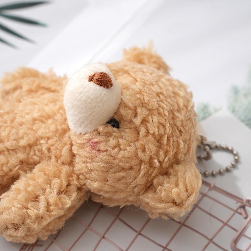 13cm Blush Bear Peluche Portachiavi Carino Orsetto di Peluche Animale Peluche Bambole di Peluche Zaino Accessori Portachiavi Ciondolo Regalo