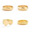 IngeSight.Z 4Style Punk Exaggerated Wide Cuff Bangle Women Vintage Irregular Geometric Glossy Gold Color Spring Bracelet Jewelry