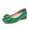 Women Cute Sweet Light Weight Comfort Spring & Summer Square Heel Shoes Lady Casual Sky Blue Pumps G9399