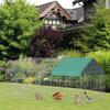 Small Animal Enclosure, Pet Cage, Galvanized Metal Frame, 4 Ground Stakes Included, 220 X