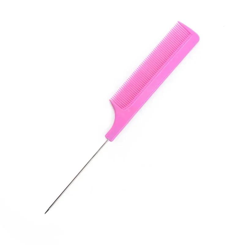 

New Professional Pointed Tail Hair Comb Anti-static Hair Dye Brush Barber Steel Needle Comb Salon Hairdresser Barber Accessories