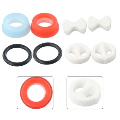 Replacement Ceramic Disc Silicon Insert Valve Tap Turn Set Washing Machine Faucet Ceramic Core 1/2pcs