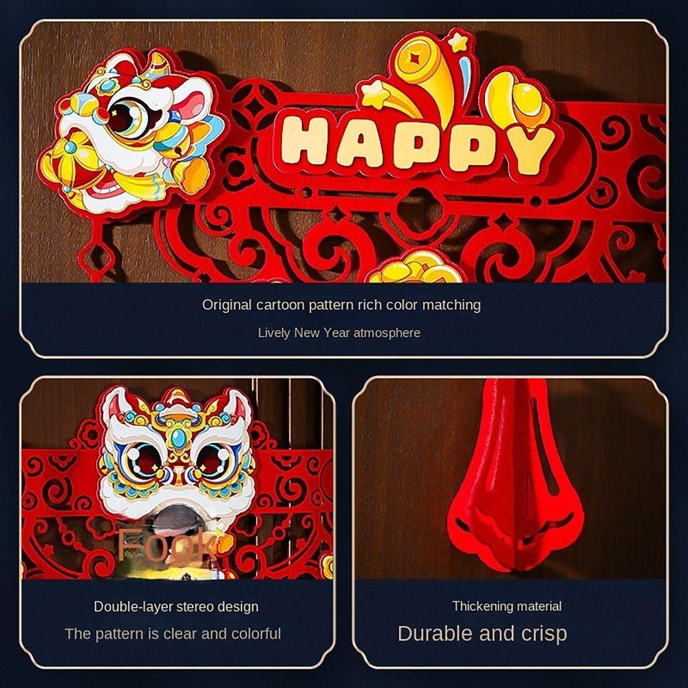 Chinese Character Lunar Year Decor Festival Supply  For Spring Festival Traditional Vietnam