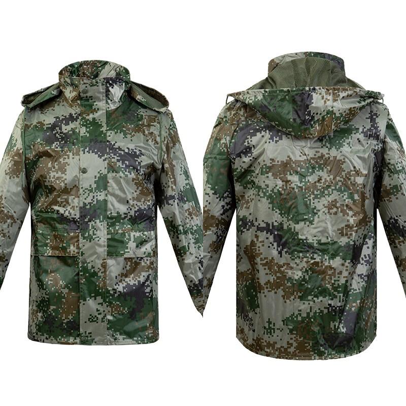 Men's Camouflage Split Rain Suit
