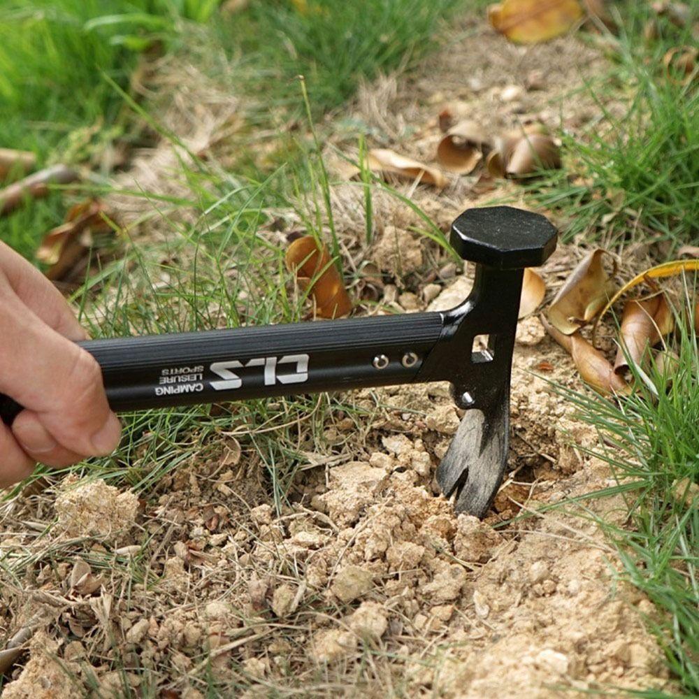 Multifunctional Aluminum Zinc Zinc Alloy Tent Hammer Tent Accessories Grond Nail Hammer Camping Peg Hammer