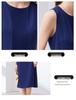 Black Sleeveless Cinched Waist Mid-Length Hepburn Style Dress